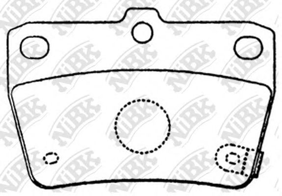 Купить запчасть NIBK - PN1424 Колодки тормозные дисковые TOYOTA Rav4 00-05 PN1424