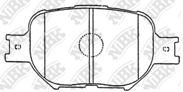 Купить запчасть NIBK - PN1430 Колодки тормозные TOYOTA CELICA/COROLLA 1.8-2.0D 99- передние PN1430