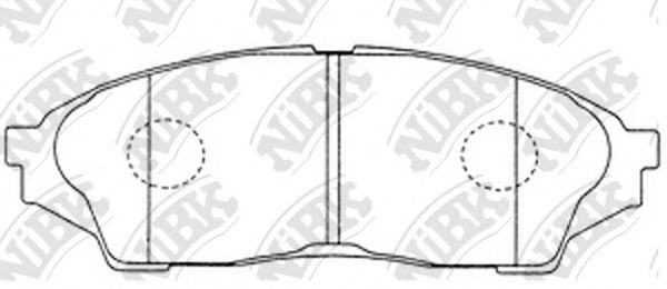 Купить запчасть NIBK - PN1434 Колодки тормозные дисковые TO Crown GS151 98-01 PN1434