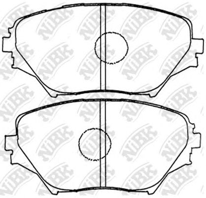 Купить запчасть NIBK - PN1447 Колодки тормозные дисковые TOYOTA RAV 4 00-05 PN1447