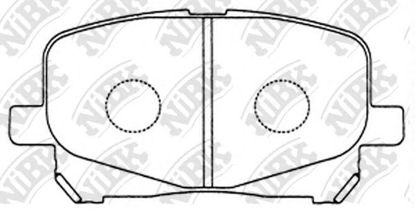 Купить запчасть NIBK - PN1448 Колодки передние (TOYOTA CAMRY/PREVIA 2.2-3.0 96-/LEXUS RX300 00-03) PN1448