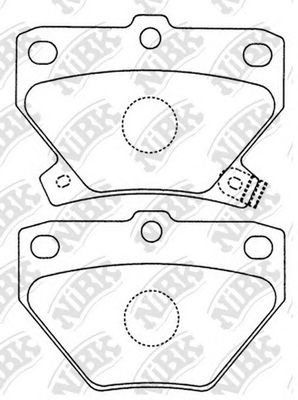 Купить запчасть NIBK - PN1454 Колодки тормозные дисковые TOYOTA COROLLA 2002-2007 PN1454