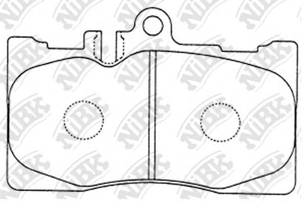 Купить запчасть NIBK - PN1455 Колодки тормозные дисковые LEXUS LS 4.3 2000 - 2006 PN1455