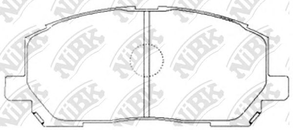Купить запчасть NIBK - PN1457 Колодки тормозные дисковые TOYOTA HIGHLANDER 2000-2007 PN1457