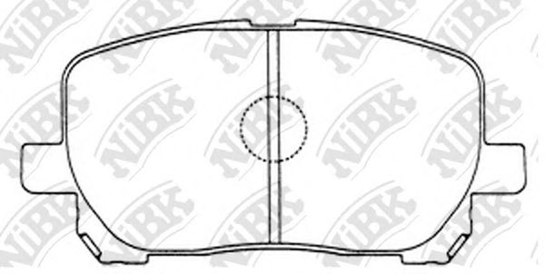 Купить запчасть NIBK - PN1470 Колодки передние (TOYOTA AVENSIS VERSO 2.0/2.0D 01-) PN1470