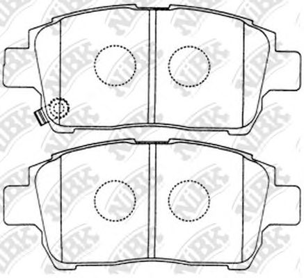 Купить запчасть NIBK - PN1472 Колодки передние (TOYOTA COROLLA/PRIUS/YARIS 1.0-1.6 99-) PN1472