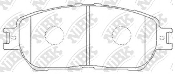 Купить запчасть NIBK - PN1480 Колодки тормозные дисковые TOYOTA CAMRY 2001-2006 PN1480