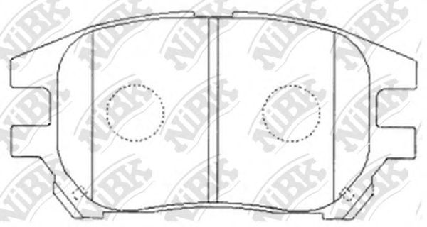 Купить запчасть NIBK - PN1481 Колодки тормозные дисковые LEXUS RX 2000-2003 PN1481