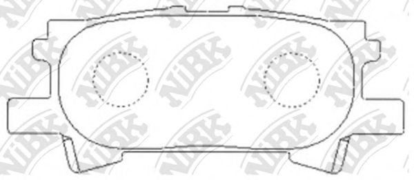 Купить запчасть NIBK - PN1498 Колодки задние (LEXUS RX300/RX330/RX350 0308/RX400H 0509) PN1498