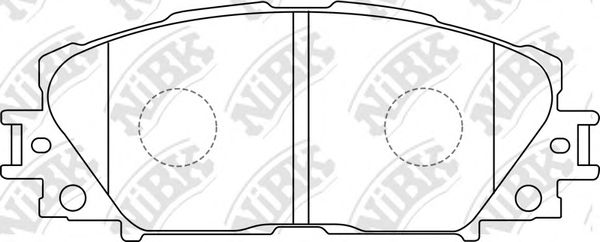Купить запчасть NIBK - PN1508 Колодки тормозные передние TOYOTA PRIUS 1.8 09-/LEXUS CT 1.8 11- PN1508