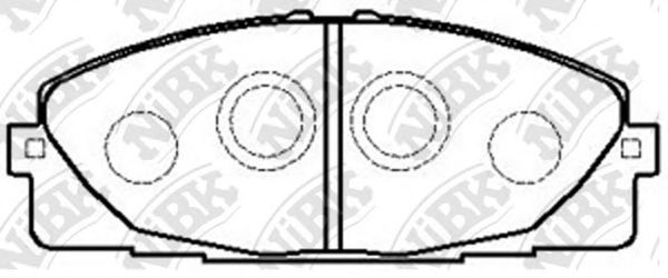 Купить запчасть NIBK - PN1516 Колодки тормозные дисковые TOYOTA HIACE 2005 PN1516