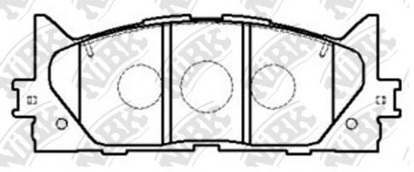 Купить запчасть NIBK - PN1521 Колодки тормозные TOYOTA CAMRY V40 06-/V50 11-/LEXUS ES 240/350 06- передние PN1521