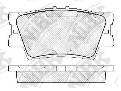 Купить запчасть NIBK - PN1522 Колодки задние (TOYOTA CAMRY (V40, V50), RAV4 III) PN1522