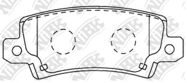 Купить запчасть NIBK - PN1827 Колодки тормозные TOYOTA COROLLA (E12) 0206 с датчиком задние PN1827