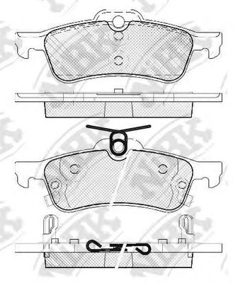 Купить запчасть NIBK - PN1840 Колодки тормозные дисковые TOYOTA YARIS 2005 PN1840