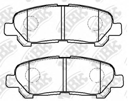 Купить запчасть NIBK - PN1848 Колодки тормозные дисковые TOYOTA HIGHLANDER 2007 PN1848