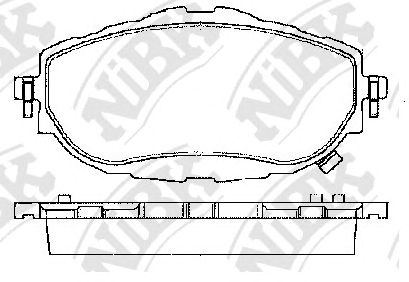 Купить запчасть NIBK - PN21001 Колодки тормозные дисковые TOYOTA COROLLA 2012 PN21001