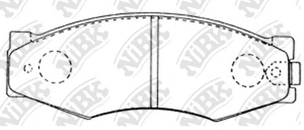 Купить запчасть NIBK - PN2105 Колодки передние (NISSAN JUKE F15, TEANA I-II, MAXIMA J30, A32, TIIDA, SUZUKI SX-4) PN2105