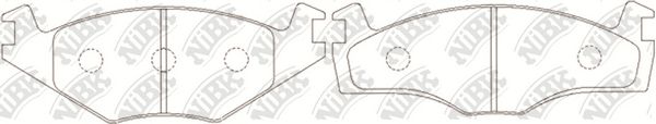 Купить запчасть NIBK - PN2121 Колодки тормозные дисковые VW Golf-II/III,Jetta-II,Passat-II/III)  PN2121