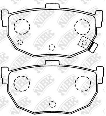 Купить запчасть NIBK - PN2130 Колодки тормозные HYUNDAI ELANTRA 00-/LANTRA 90-00/KIA CERATO 04- задние PN2130