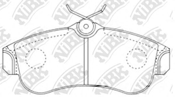 Купить запчасть NIBK - PN2180 Колодки передние (NISSAN ALMERA N16, PRIMERA P11) PN2180