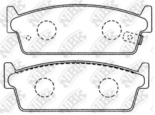 Купить запчасть NIBK - PN2200 Колодки тормозные дисковые NI 200sx 88-94, Cedric/Gloria 84-04, Cefiro 88-94, Cima 88-91, Laurel 84-02, Leopard 86-99 PN2200