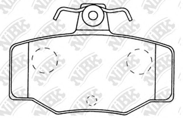 Купить запчасть NIBK - PN2214 Колодки задние (NISSAN ALMERA N16, PRIMERA P10-11) PN2214
