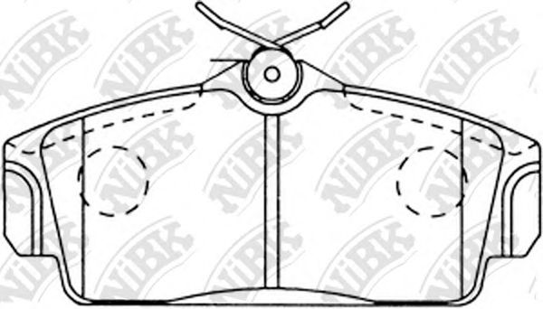 Купить запчасть NIBK - PN2230 Колодки передние (NISSAN ALMERA N16, PRIMERA P11) PN2230