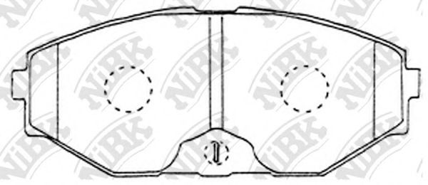 Купить запчасть NIBK - PN2261 Колодки тормозные дисковые NISSAN CEFIRO 2000-2003 PN2261