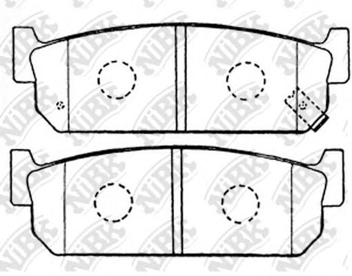 Купить запчасть NIBK - PN2262 Колодки тормозные дисковые PN2262