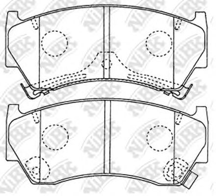 Купить запчасть NIBK - PN2356 Колодки тормозные дисковые SUZUKI BALENO 1996-2002 PN2356