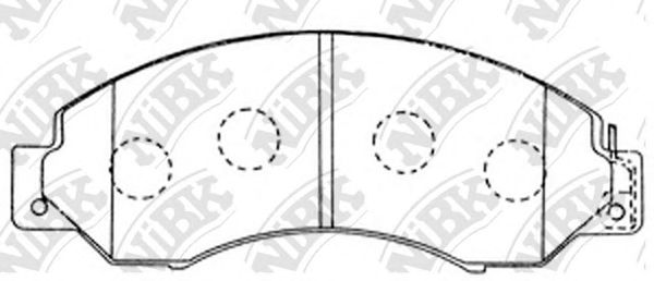 Купить запчасть NIBK - PN2368 Колодки тормозные дисковые PN2368