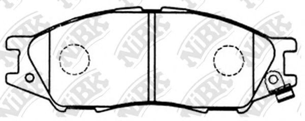 Купить запчасть NIBK - PN2435 Колодки тормозные дисковые NISSAN SENTRA 2002 PN2435