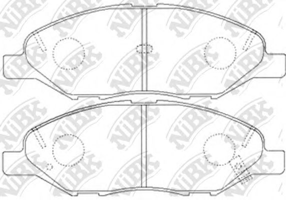 Купить запчасть NIBK - PN2452 Колодки тормозные дисковые NISSAN ALMERA 2005-2012 PN2452