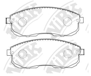 Купить запчасть NIBK - PN2474 Колодки тормозные дисковые перед NISSAN Teana 08-/ Skyline 02-06