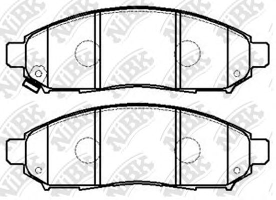 Купить запчасть NIBK - PN2517 Колодки передние (NISSAN NAVARA/PATHFINDER 2.5D 05-) PN2517