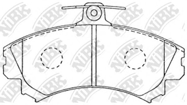 Купить запчасть NIBK - PN3090 Колодки тормозные дисковые MITSUBISHI CARISMA 9805/COLT 08/VOLVO S40 PN3090