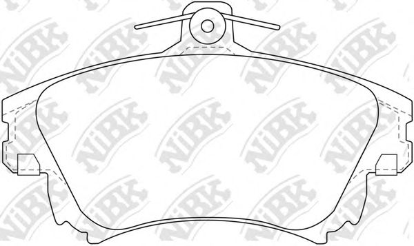 Купить запчасть NIBK - PN3126 Колодки тормозные дисковые MITSUBISHI CARISMA 95-06/COLT 04-/VOLVO S40/V40 -04 PN3126
