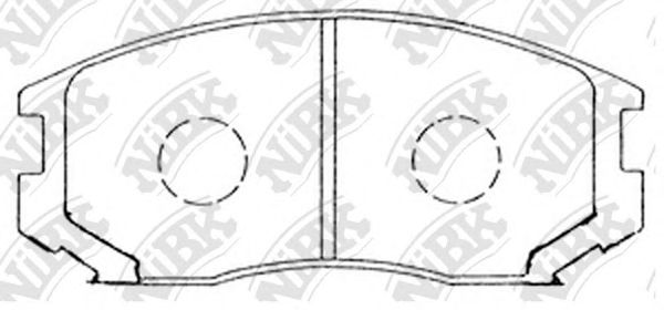 Купить запчасть NIBK - PN3285 Колодки тормозные MITSUBISHI COLT/LANCER 1.3-1.6 88-03 передние PN3285