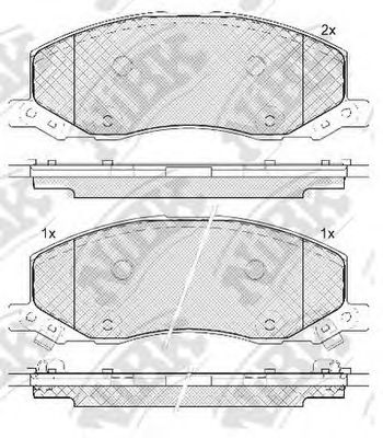 Купить запчасть NIBK - PN34001 Колодки тормозные дисковые PN34001
