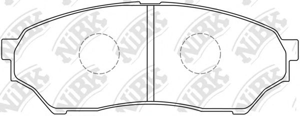 Купить запчасть NIBK - PN3417 Колодки тормозные дисковые MITSUBISHI PAJERO MINI 1994-2012 PN3417