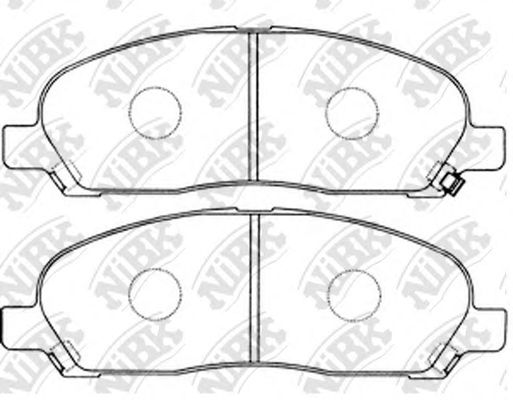 Купить запчасть NIBK - PN3419 Колодки тормозные дисковые PN3419
