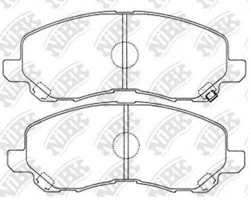 Купить запчасть NIBK - PN3469 Колодки тормозные дисковые перед MITSUBISHI LANCER VII (CS_A, CT_A) 1.6 (CS3A) 09.2003 - <=> MITSUBISHI LANCER VIII (CY_A, CZ_A) 1.5 06.2008 - <=> MITSUBISHI ASX (GA_W_) 1.8 02.2010 -