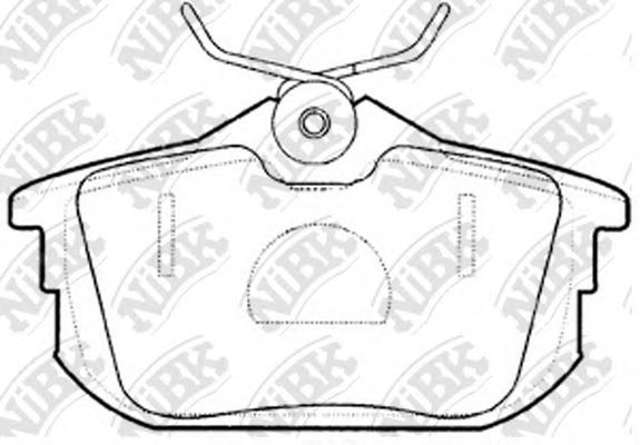 Купить запчасть NIBK - PN3593 Колодки тормозные дисковые MITSUBISHI COLT 04/SMART FORFOUR 05/VOLVO S40/V40 PN3593