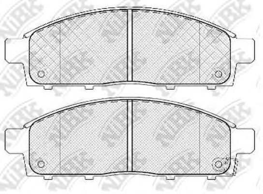 Купить запчасть NIBK - PN3809 Колодки передние (MITSUBISHI PAJERO SPORT/MONTERO SPORT 08/L200 05) PN3809