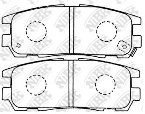 Купить запчасть NIBK - PN4299 Колодки тормозные дисковые OPEL FRONTERA 2002 PN4299