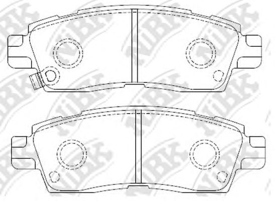 Купить запчасть NIBK - PN4802 Колодки тормозные дисковые CH TRAILBLAZER 4.2 2001 - 2008 PN4802