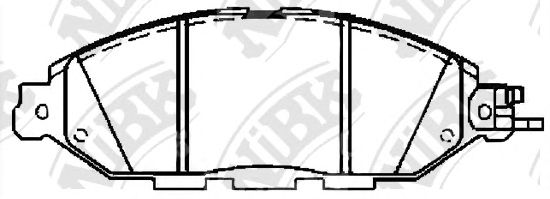 Купить запчасть NIBK - PN50001 Колодки тормозные дисковые NISSAN PATHFINDER 14-/INFINITI QX60 12- PN50001