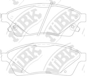 Купить запчасть NIBK - PN51006 Колодки тормозные дисковые CADILLAC SRX 09- PN51006