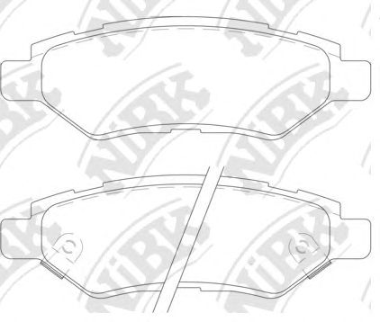 Купить запчасть NIBK - PN51007 Колодки тормозные дисковые CADILLAC CTS 2.8 08-  PN51007